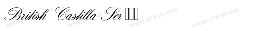 British Castilla Scr字体转换 British Castilla Scr字体转换